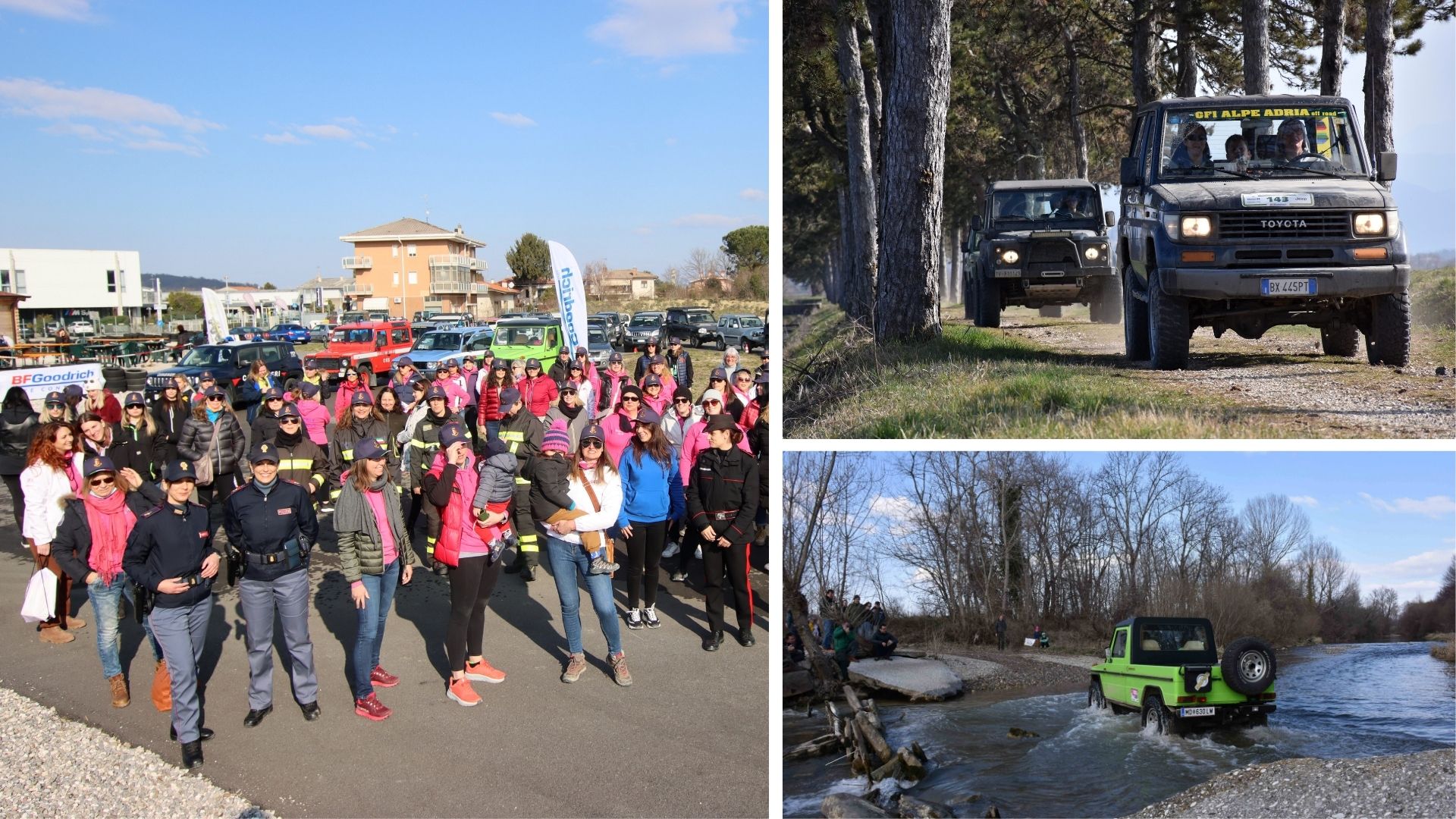 Il raduno rosa 4x4 piace anche a Vienna, la festa a Mariano